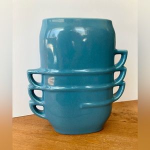 Red Wing Pottery Art Deco Stacked Teacup Vase